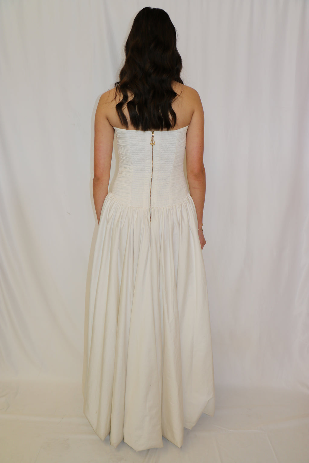 WHITE VIOLETTE BUBBLE HEM