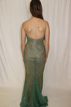 GREEN MERMAID GOWN