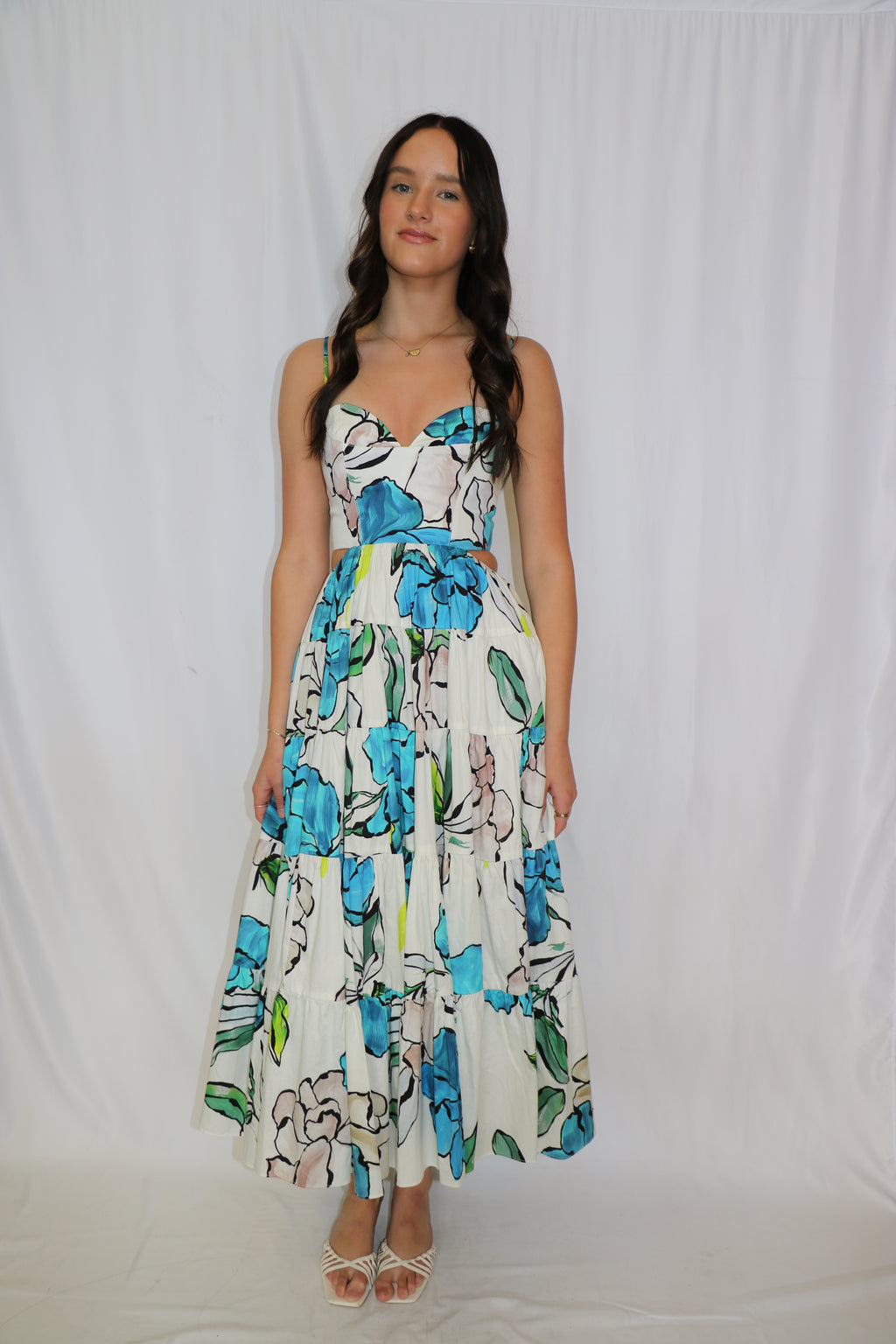BOTANICAL TIERED DRESS