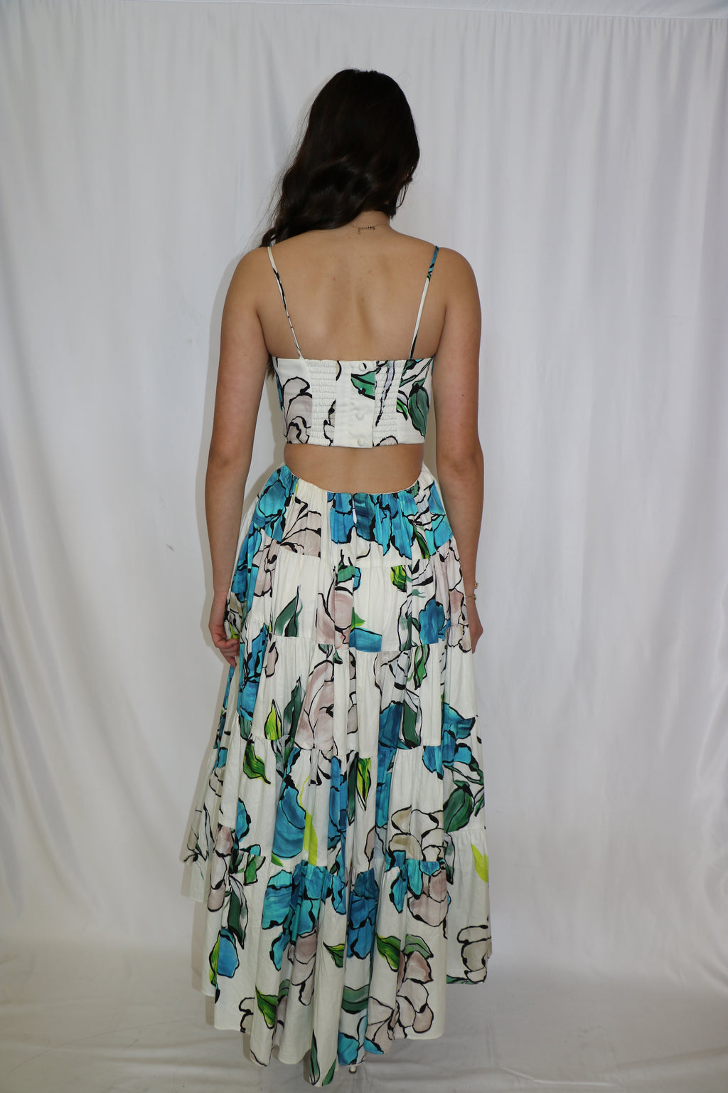 BOTANICAL TIERED DRESS