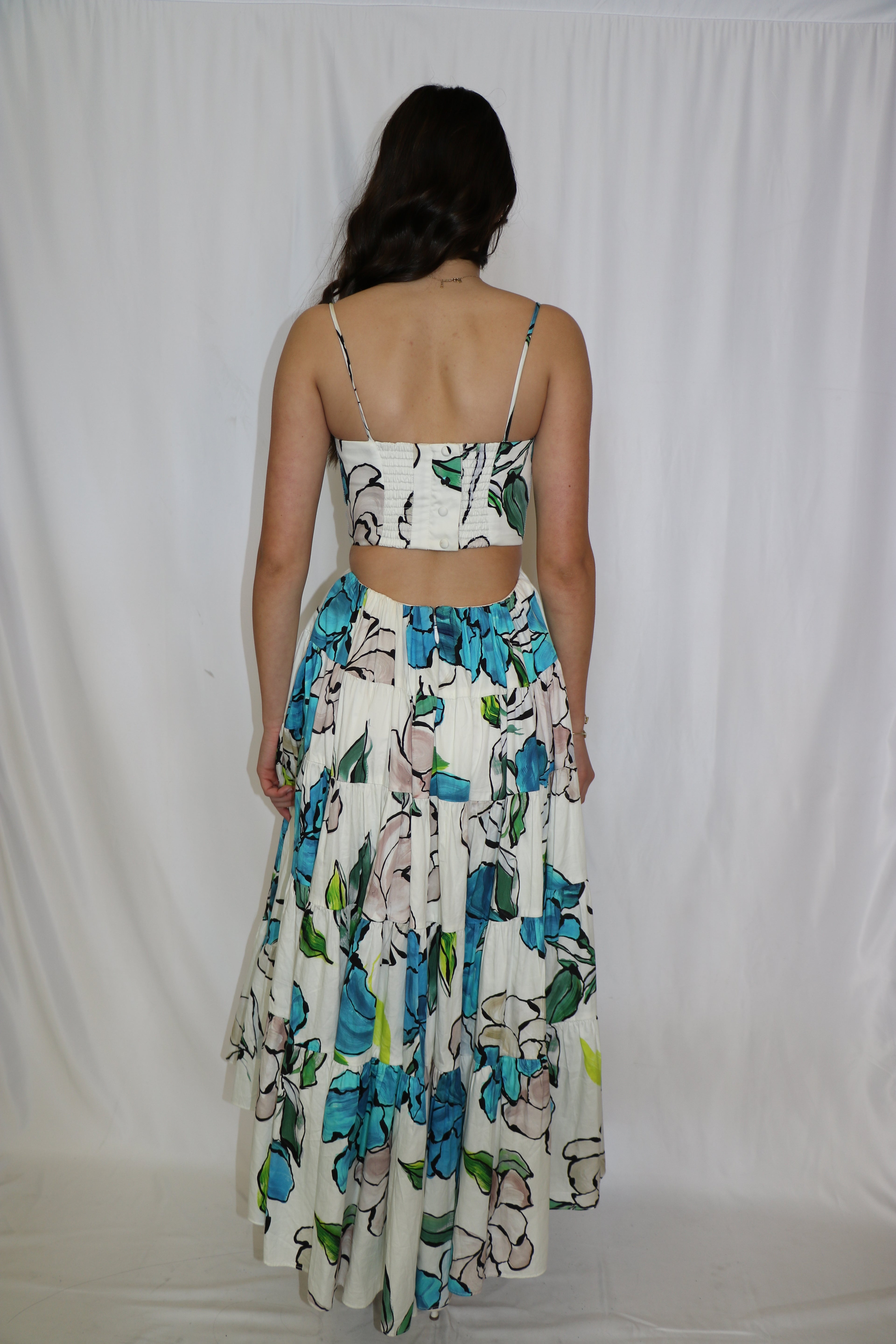 BOTANICAL TIERED DRESS