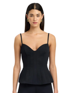 BLACK OYSTER SEAM TOP