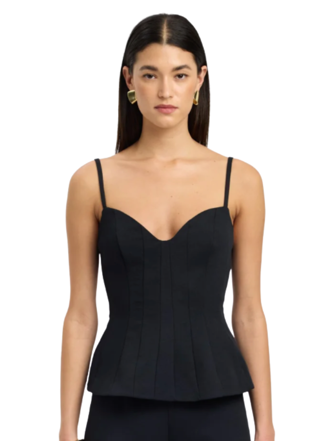 BLACK OYSTER SEAM TOP