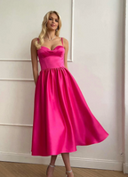 BUSTIER PLEATED DRESS | POST MERIDIEM